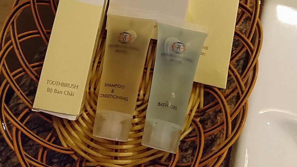 ベトナムのホテル備え付けのシャンプー