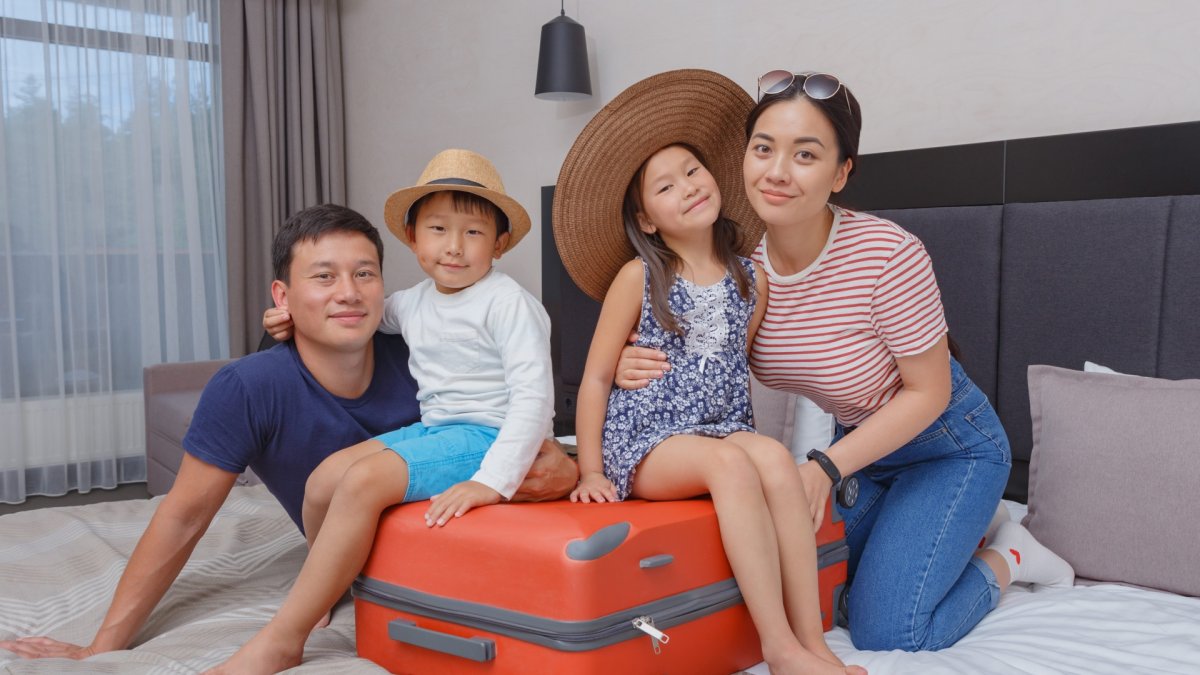 子供連れの家族旅行