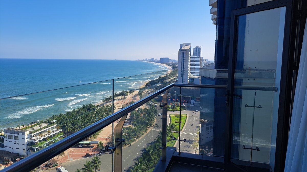 お部屋からミーケビーチを一望