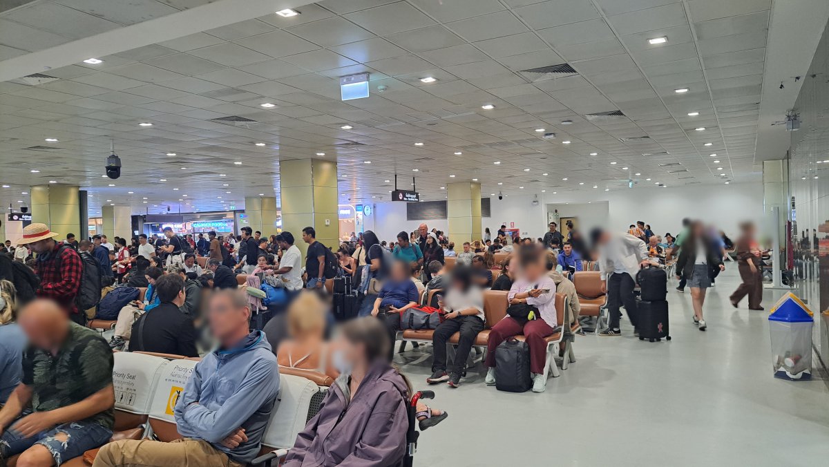 出発待ちの状態