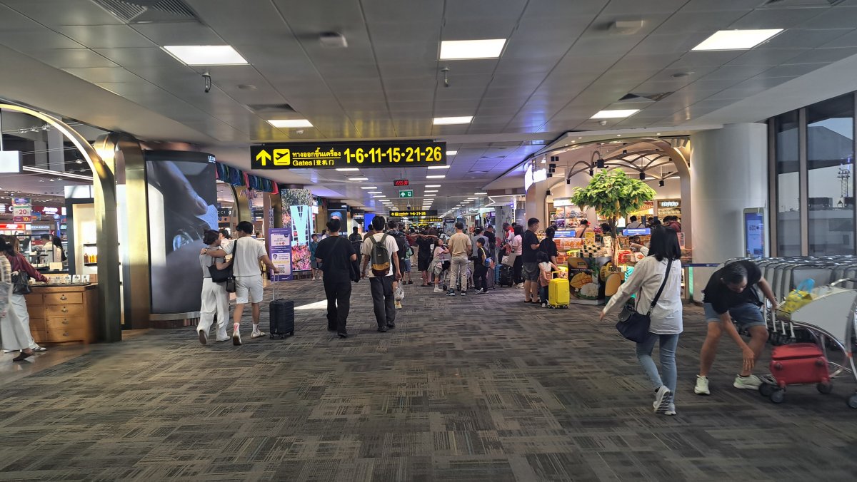 出国後の免税店など