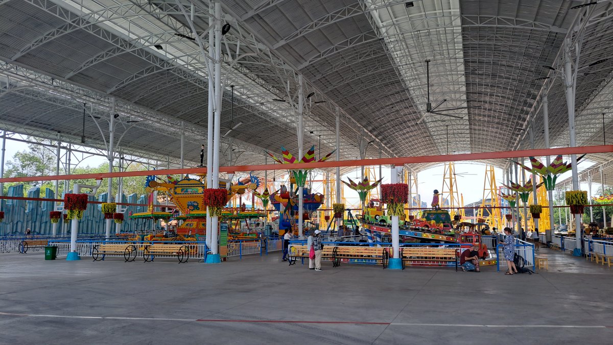 園内にある遊園地エリア