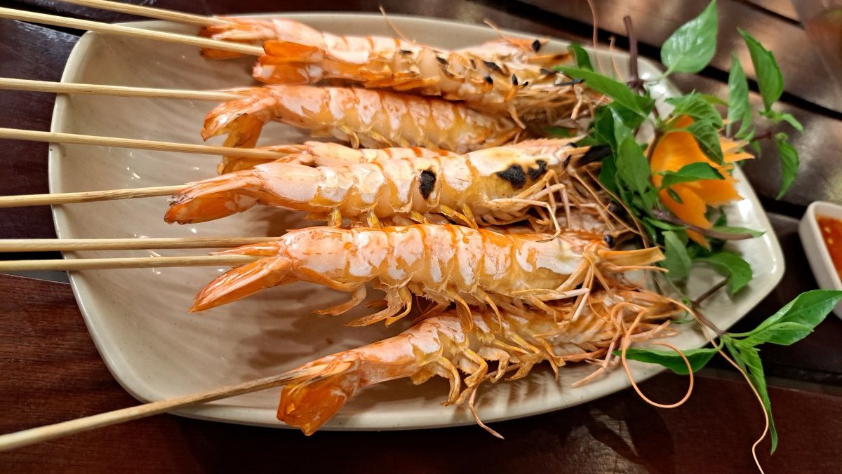 エビを焼いたもの