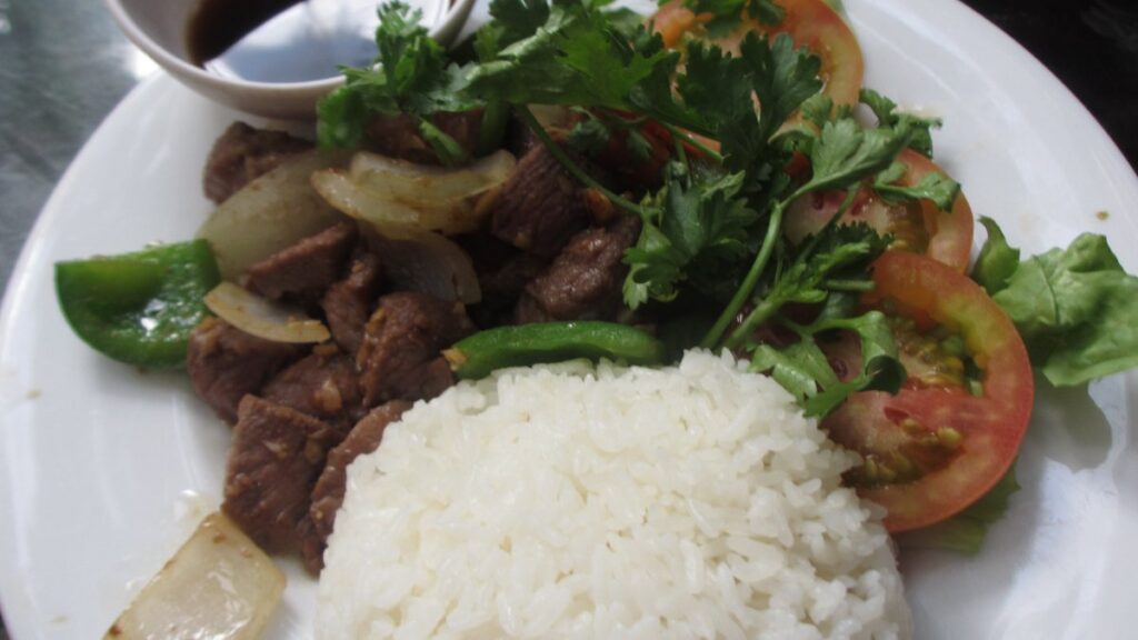 ベトナム風のサイコロステーキ