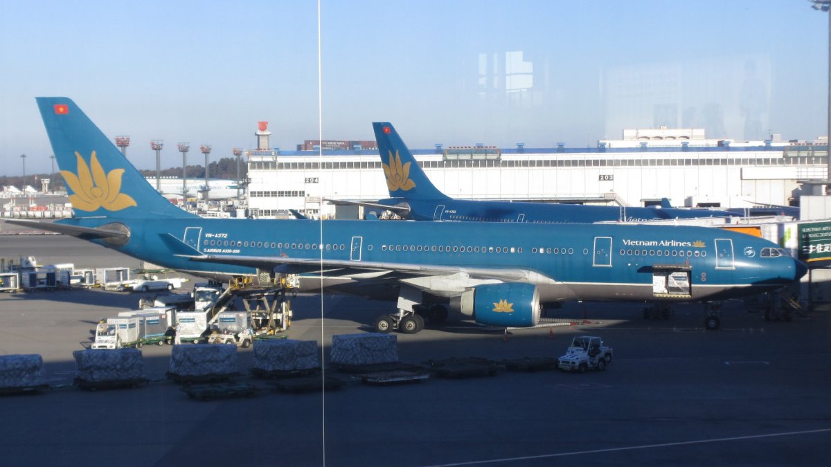 ベトナムエアラインの飛行機