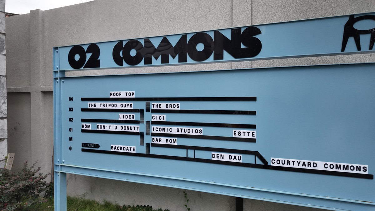 02 COMMONSのフロア案内板（テナント一覧）