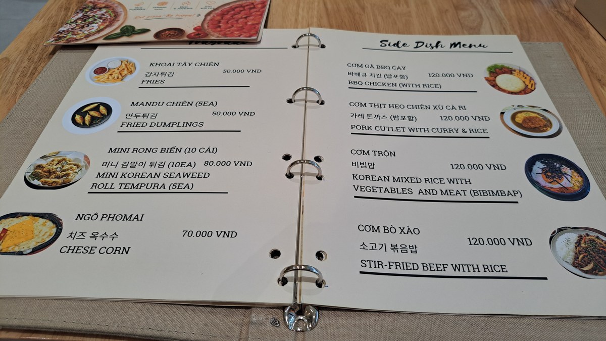 Whassup Pizza & Chickenのサイドディッシュメニュー