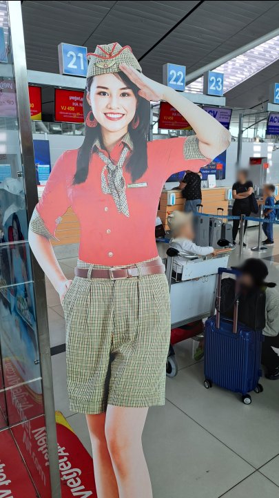 VietJet のCAの看板