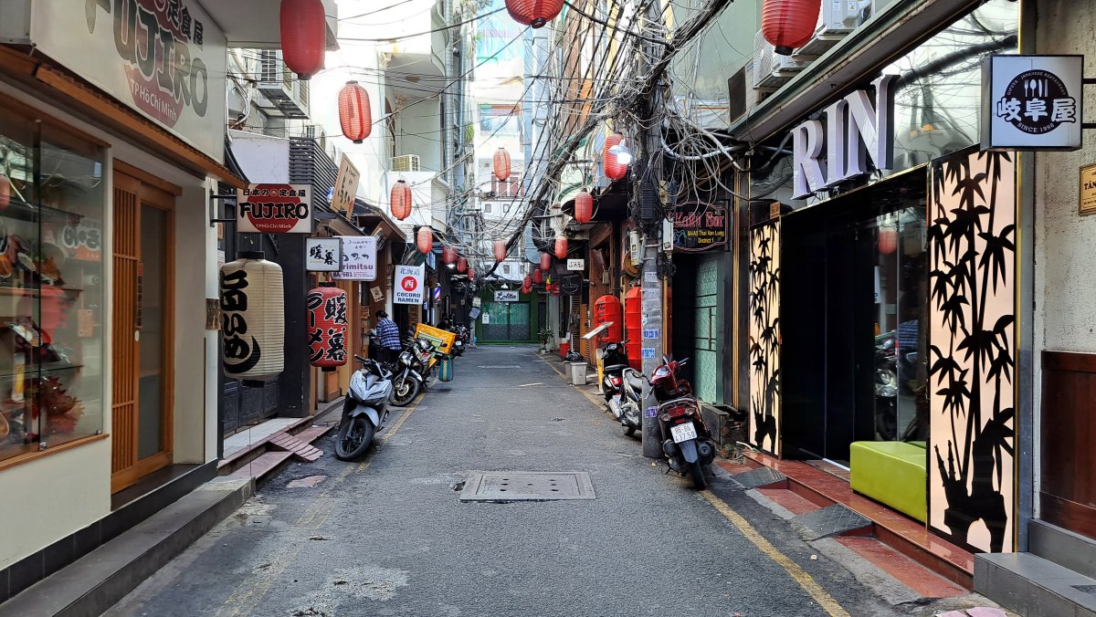 レタントン（日本人街）の飲食店街