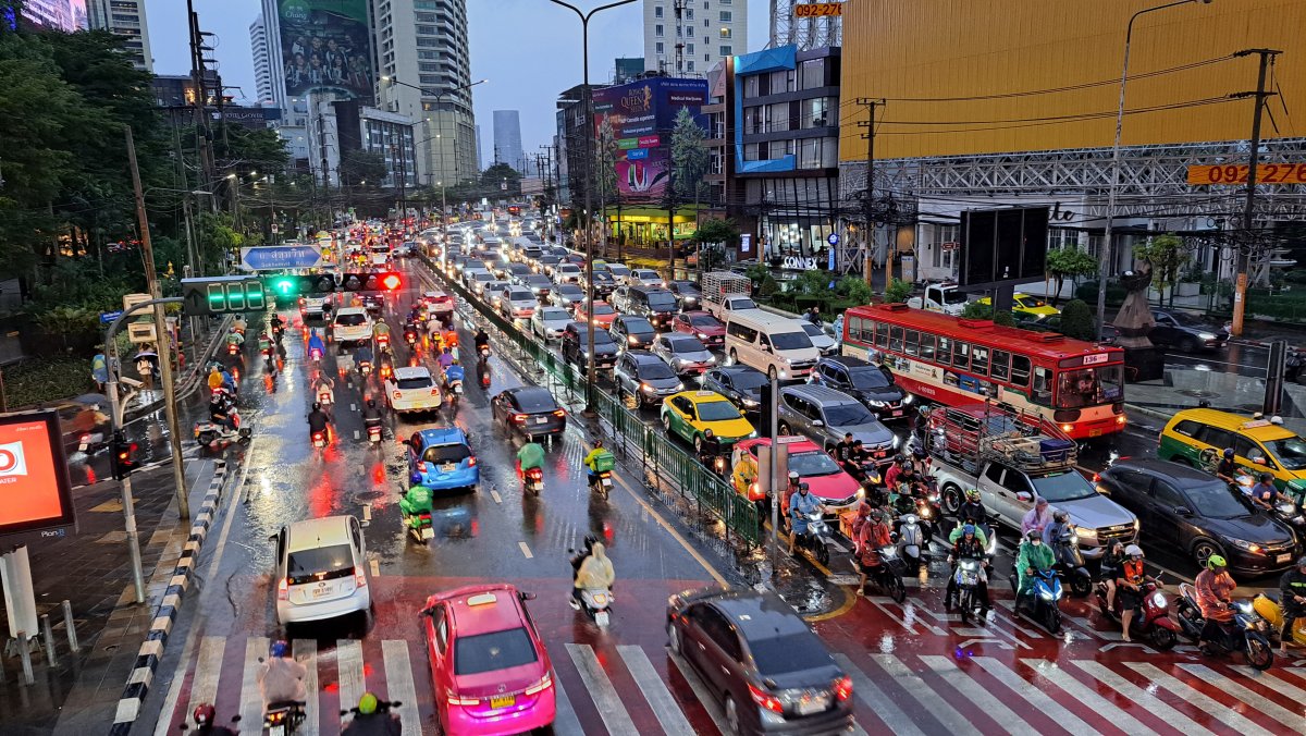 タイ（バンコク）の日中の大渋滞